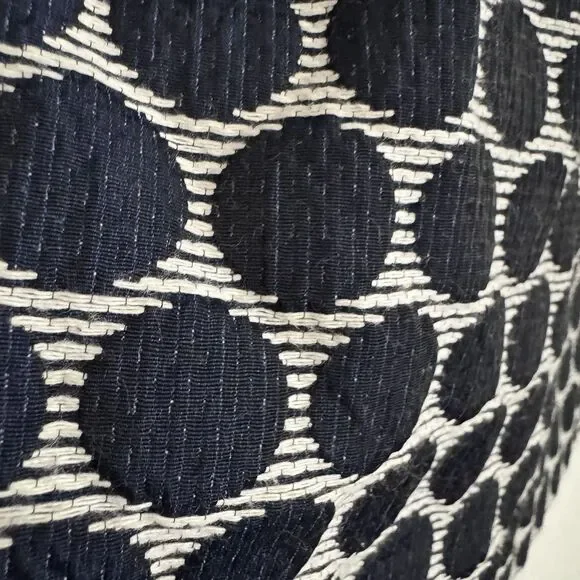 Kate Spade Bubble Skirt Sz 4 Navy Blue & White Lace Lined The Rules With Pockets - Picture 2 of 16